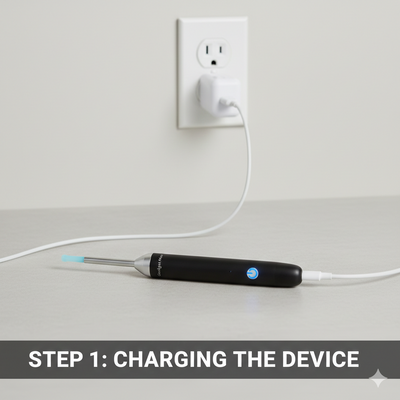 Charge the device fully🔋